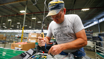 A worker Winnsboro, South Carolina (Reuters/Chris Keane)