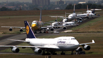 Aircrafts at the international airport in Johannesburg (Reuters/PA/FMS)