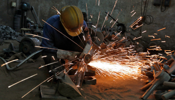 A worker at a manufacturing unit in Ahmedabad (Reuters/Amit Dave)