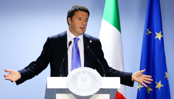 Italy's Prime Minister Matteo Renzi (Reuters/Francois Lenoir)
