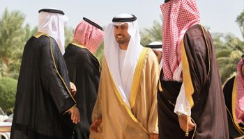 United Arab Emirates' Oil Minister Suhail Mohamed Al Mazrouei at a meeting of Gulf Arab oil ministers in Riyadh (Reuters/Faisal Al Nasser)