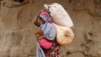 A displaced Somali woman in Mogadishu (Reuters/Feisal Omar)