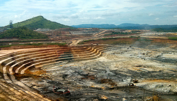 The KCD open pit gold mine at the Kibali mining site in northeast Democratic Republic of Congo (Reuters/Pete Jones)