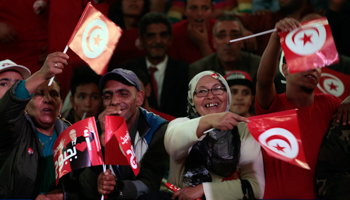 Supporters of Beji Caid Essebsi in Beja (Reuters/Zoubeir Souissi)