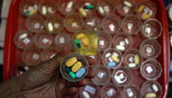 Doses of drugs for HIV and AIDS patients in Thailand (Reuters/Chaiwat Subprasom)
