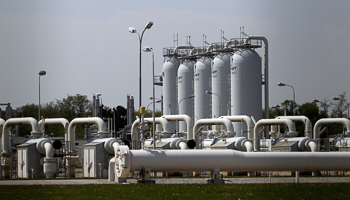 Gas pipes are pictured at Austria's largest natural gas station in Baumgarten (Reuters/Heinz-Peter Bader)