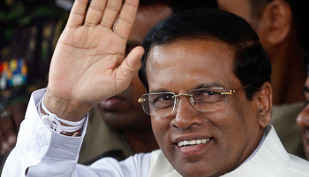 Sri Lanka's sixth president, Mithripala Sirisena (Reuters/Dinuka Liyanawatte)