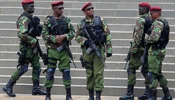 Kenyan para-military units in Nairobi (Reuters/Noor Khamis)