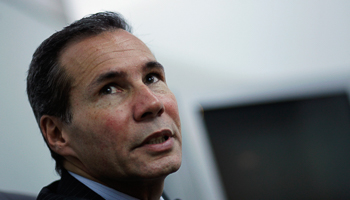 Alberto Nisman during a meeting with journalists in Buenos Aires (Reuters/Marcos Brindicci)