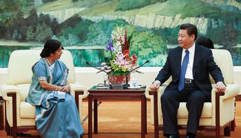 India's External Affairs Minister meets China’s President in Beijing (Reuters/Rolex Dela Pena/Pool)