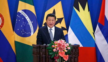 President Xi Jinping speaks at the opening ceremony of the 1st Ministerial Meeting of China-CELAC Forum (Reuters/Kim Kyung-Hoon)