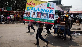 A campaign for the All Progressives Congress in Lagos (Reuters/Akintunde Akinleye)