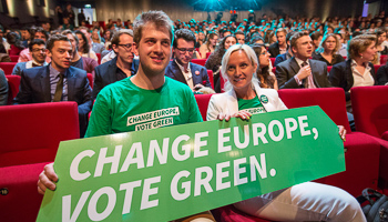 Supporters of the European Green Party in Maastricht (Reuters/Michael Kooren)