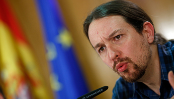 Pablo Iglesias in Madrid (Reuters/Susana Vera)