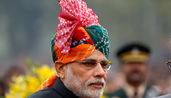 Modi attends the Republic Day parade in  Delhi (Reuters/Jim Bourg)