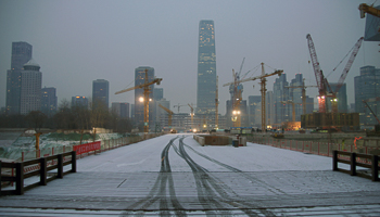 A construction site at the central business district in Beijing (Reuters/Stringer)