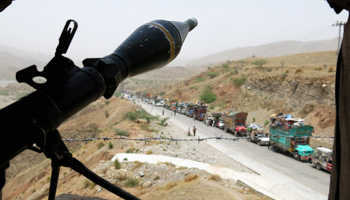 An army observation point in Bannu, Khyber-Pakhtunkhwa province (Reuters/Zahid Mohammad)