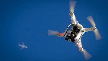 A drone flies over Coney Island, New York (Reuters/Carlo Allegri)
