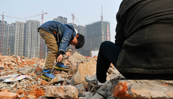 A demolition site in Zhengzhou, Henan province (Reuters/Stringer)