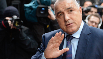Bulgaria's Prime Minister Boyko Borisov arrives at the EU council headquarters for a European Union leaders summit meeting (Reuters/Laurent Dubrule)