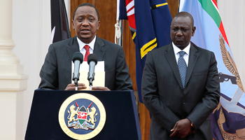 Kenyatta and Ruto at the State House in Nairobi (Reuters/Thomas Mukoya)