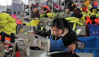 A garment factory in Hefei, Anhui province, China (Reuters/Stringer)