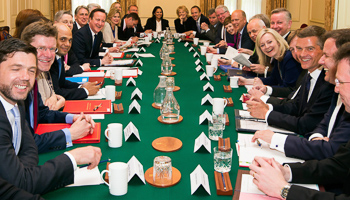 Cameron holds his first all-Conservative cabinet meeting at 10 Downing Street (Reuters/Dan Kitwood/Pool)