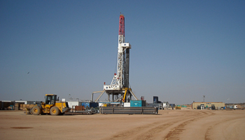 Paipai-1 drillsite from the entrance of the drilling camp, in Turkana, Kenya  (REUTERS/Kelly Gilblom)