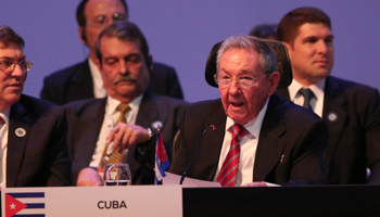 Raul Castro at the CELAC summit (Reuters/Costa Rica Presidency)