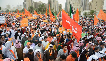 Protesters march in Kuwait City in 2012 (Reuters/Stephanie McGehee)