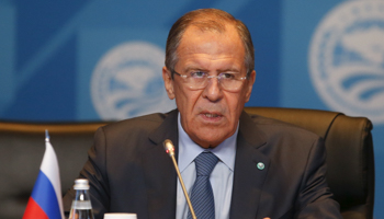 Sergei Lavrov speaks during a session of Foreign Ministers Council (Reuters/Maxim Zmeyev)
