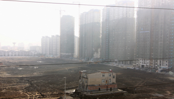 A construction site for a new residential compound in Xiangyang, Hubei province (Reuters/Stringer)