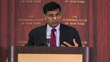 Reserve Bank of India Governor Raghuram Rajan speaks to The Economic Club of New York (Reuters/Brendan McDermid)