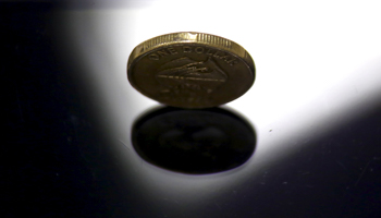 A one Australian dollar coin (Reuters/David Gray)