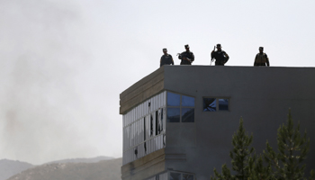 Afghan security forces keep watch in Kabul (Reuters/Omar Sobhani)
