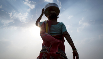 A woman fetching water in Maharashtra (Reuters/Danish Siddiqui)
