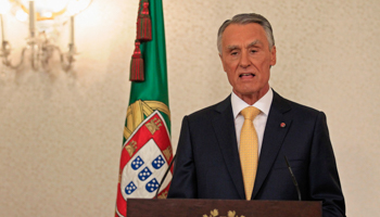 President Anibal Cavaco Silva at Belem presidential palace in Lisbon (Reuters/Jose Manuel Ribeiro)