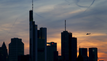 The skyline of Frankfurt's banking district (Reuters/Kai Pfaffenbach)