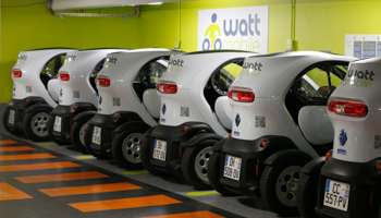 Renault electric city Twizy cars, Paris (Reuters/Charles Platiau)