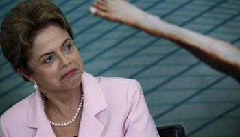 President Dilma Rousseff at the Planalto Palace in Brasilia (Reuters/Ueslei Marcelino)