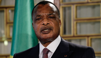 Congo's President Denis Sassou Nguesso at Carthage Palace in Tunis (Reuters/Anis Mili)