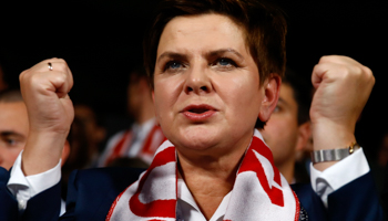Polish main opposition party Law and Justice's candidate for prime minister Beata Szydlo (Reuters/Kacper Pempel)