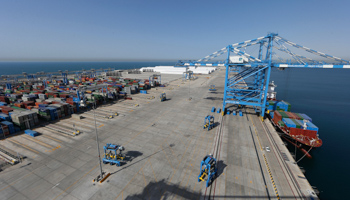 An aerial view of Khalifa Port in Abu Dhabi (Reuters/Stringer)