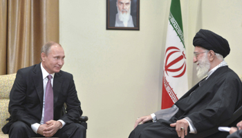 President Vladimir Putin meets with Iran's Supreme Leader Ayatollah Ali Khamenei in Tehran (Reuters/Alexei Druzhinin/Sputnik/Kremlin)