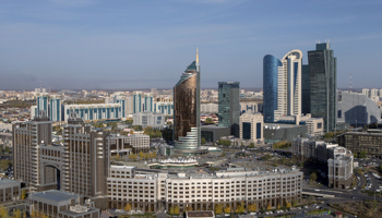 A view of Kazakhstan's national oil company KazMunayGas  headquarters in Astana (Reuters/Shamil Zhumatov)