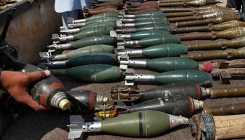 Weapons and ammunition recovered during military operations against the Taliban in FATA (Reuters/Mian Khursheed)