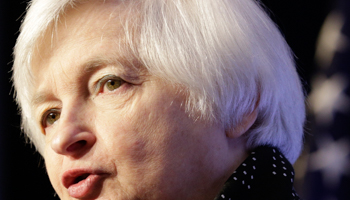 US Federal Reserve Chair Janet Yellen is interviewed at an event hosted by the Economic Club of Washington on December 2, 2015 (Reuters/Joshua Roberts)