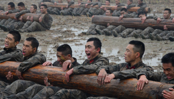 Paramilitary policemen training (Reuters/Stringer)