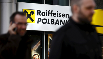 The Raiffeisen Polbank headquarters in Warsaw (Reuters/Kacper Pempel)