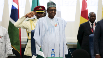 President Muhammadu Buhari at the ECOWAS Head of States and Government summit in Abuja, Nigeria (Reuters/Afolabi Sotunde)